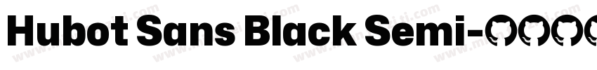 Hubot Sans Black Semi字体转换